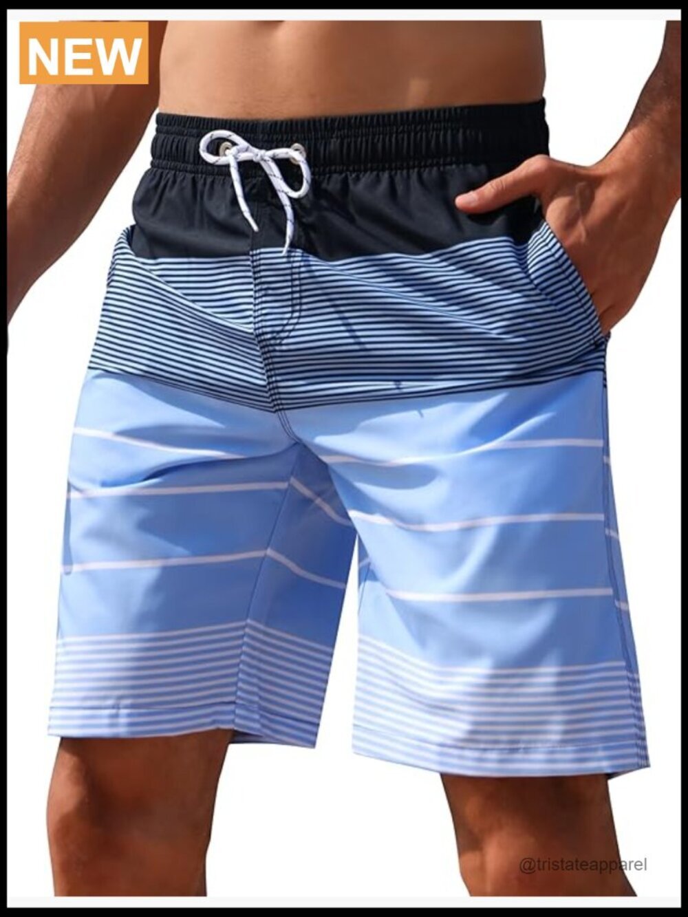 Men's Quick Dry Swim Trunks Board Shorts with Mesh Lining